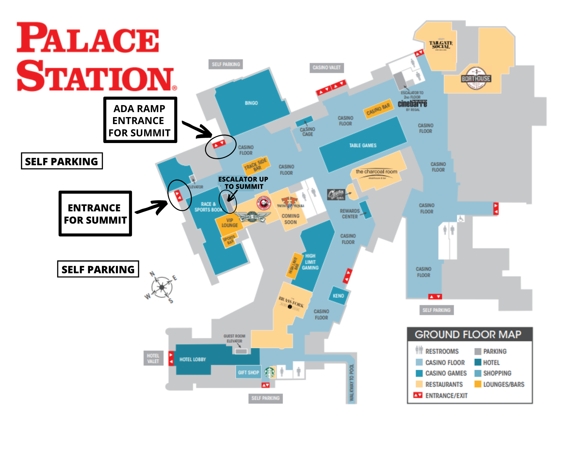 Palace Station Map