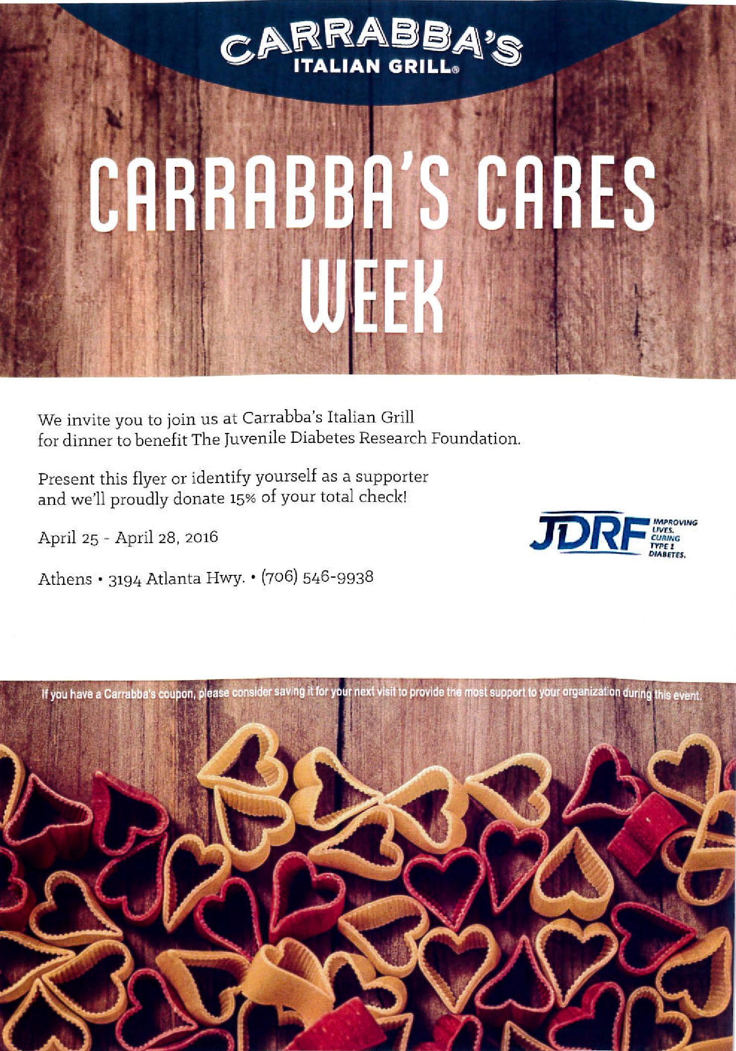 Carrabba's JDRF Week