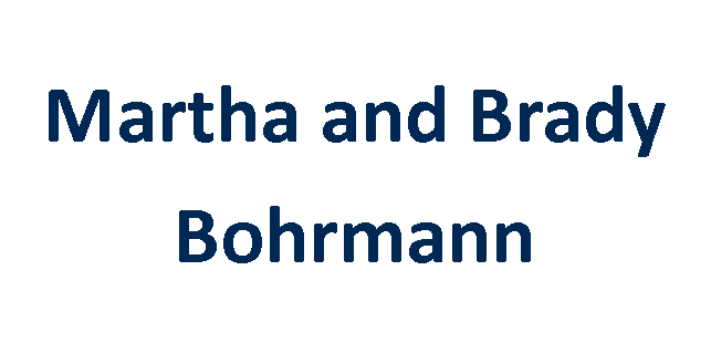 Martha and Brady Bohrmann