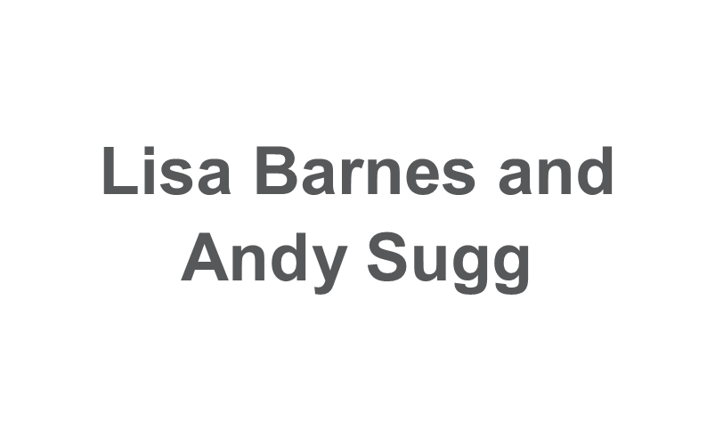 Lisa Barnes and Andy Sugg