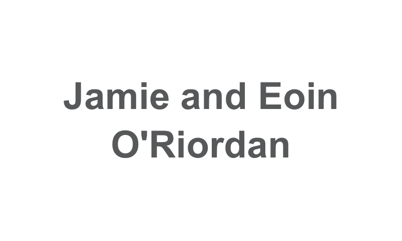 Jamie and Eoin O’Riordan