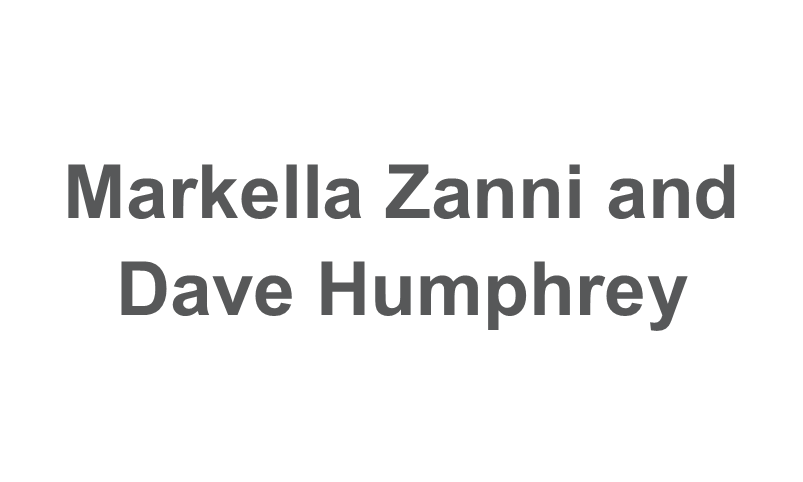 Markella Zanni and Dave Humphrey