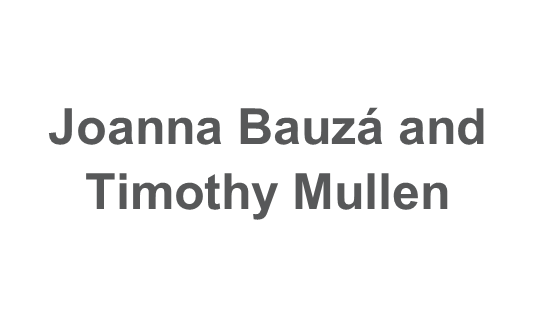 Joanna Bauzá and Timothy Mullen