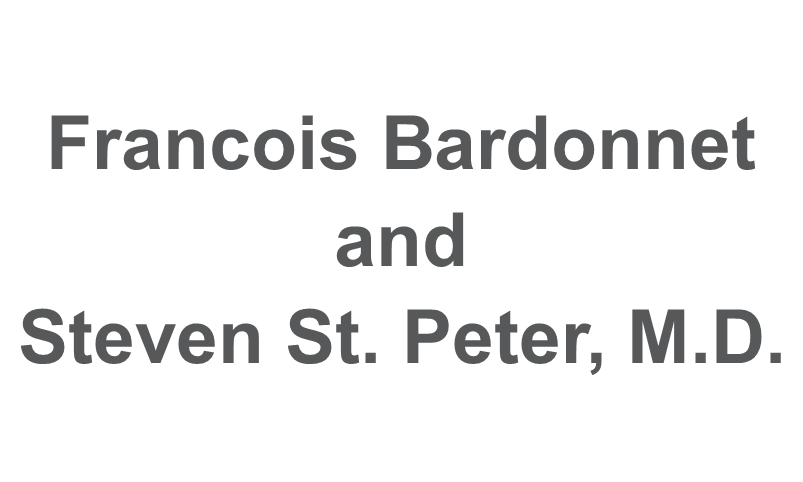 Francois Bardonnet and Steven St. Peter, M.D.