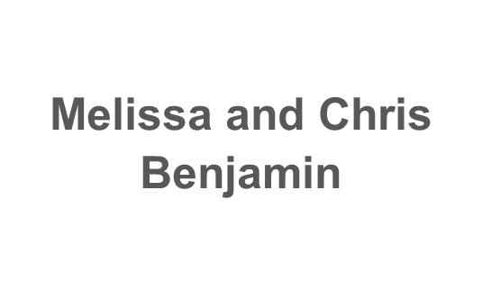 Melissa and Chris Benjamin