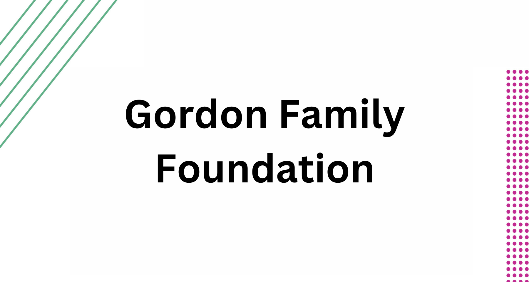 Gordon Family Foundation