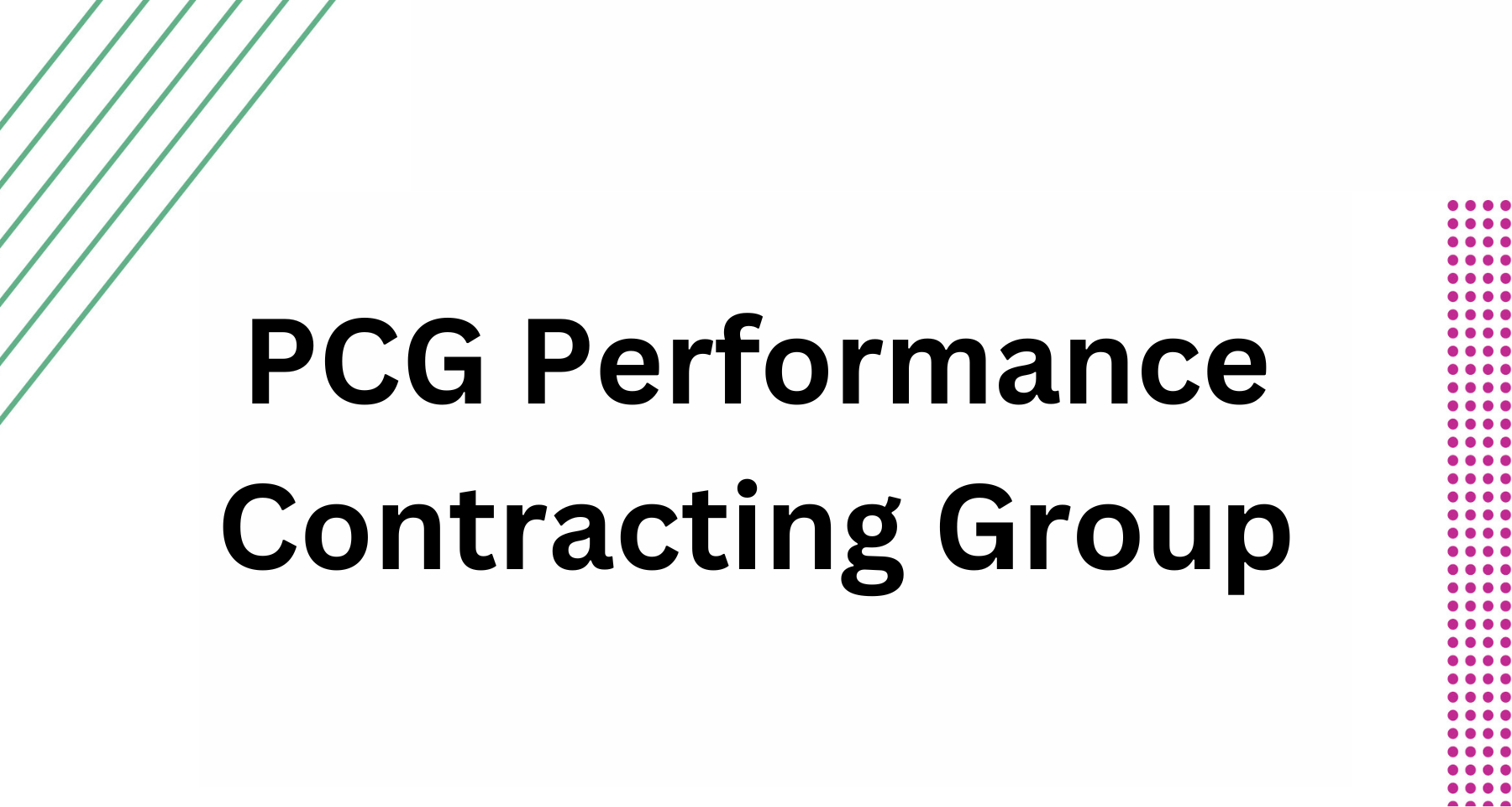 PCG Performance Contracting Group