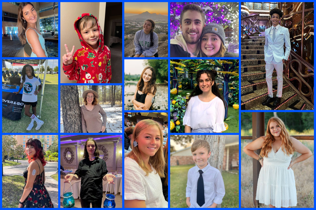 Collage of former JDRF Children's Congress Delegates