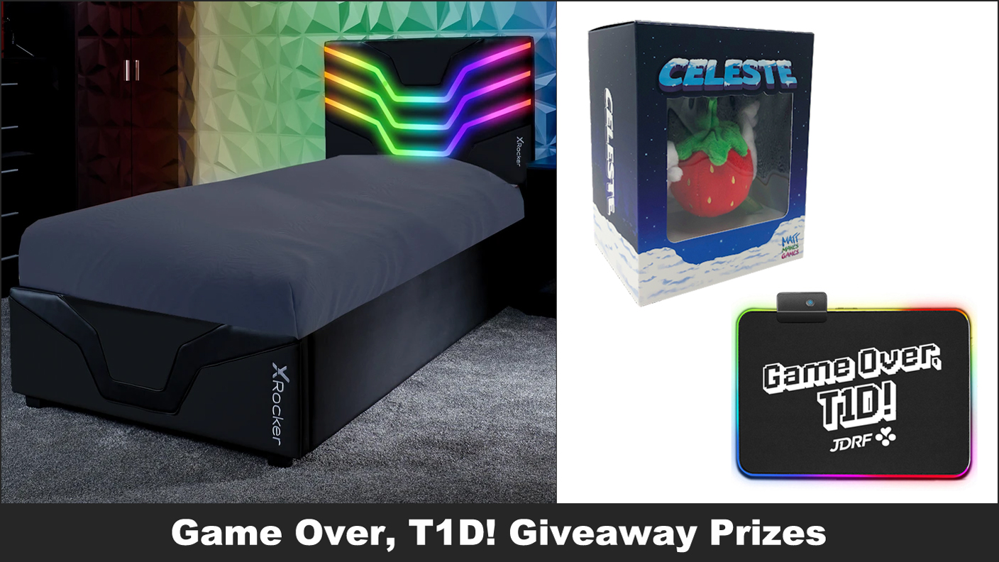 Game Over, T1D! Giveaway Prizes