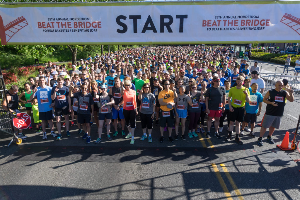 35th Annual Nordstrom Beat the Bridge To Beat Diabetes, Benefiting JDRF. 8K Race. Photo by Alabastro Photography.