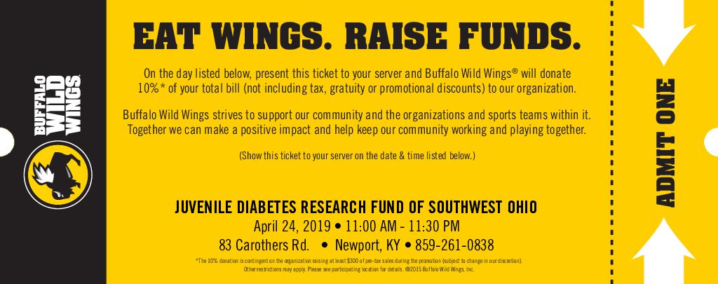 Buffalo Wings Fundraiser and Central Ohio Chapter