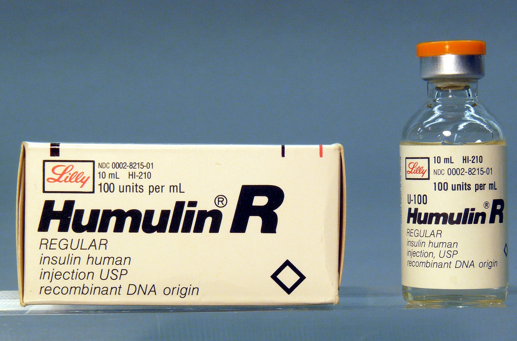 Humulin R Box and Vial