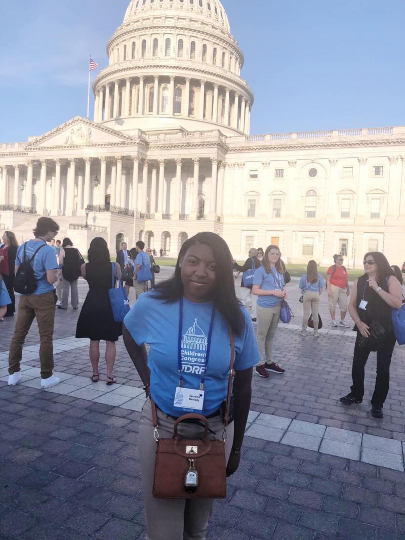 JDRF Children's Congress Delegate Jasmine Meriedy on Capitol Hill