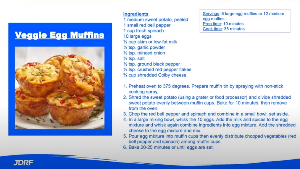 Recipe for veggie egg muffins